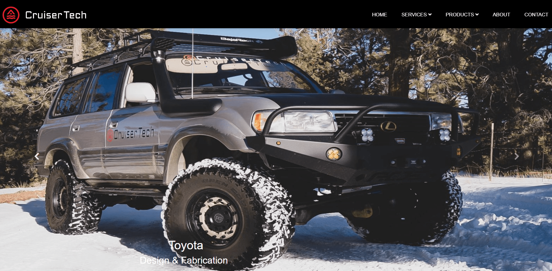 Cruiser Tech landing page